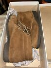 Vintage Hush Puppies Cuddle Brown Suede Ankle Boot US 6.5 M Lined W/ Box