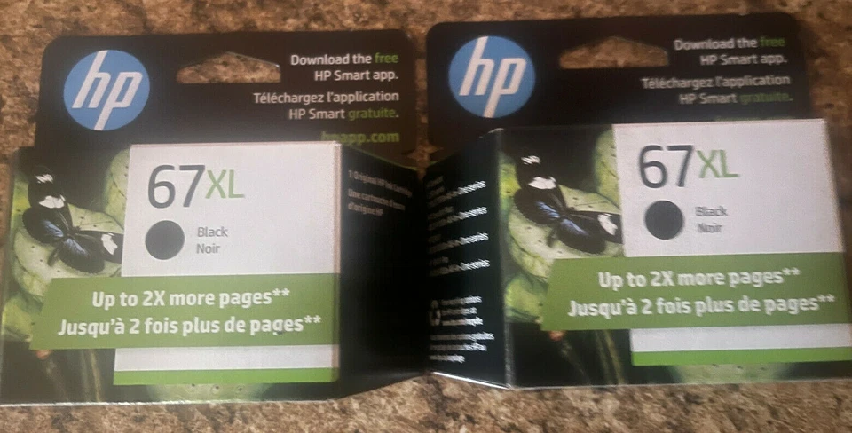 () EXPIRED Sep/2024 HP 67XL 3YM57AN Black Ink Cartridge