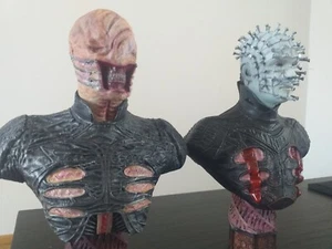 Busti cenobite Hellraiser 7 pollici testa di spillo e chiacchierone - Foto 1 di 6
