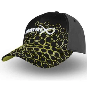 Fox Matrix Hex Print Baseball Cap Black - Angelcap, Cappy für Angler, Anglercap - Bild 1 von 1