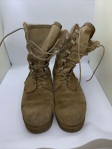 Wellco Military Combat Boots Tan Suede Mens Sz 5 1/2W Type II Hot Weather #06