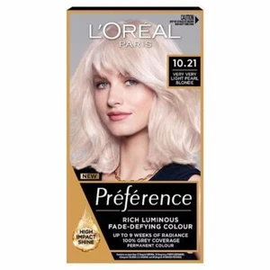 L'Oreal Preference Permanent Colour 10.21 Very Very Light Pearl Blonde - Picture 1 of 1