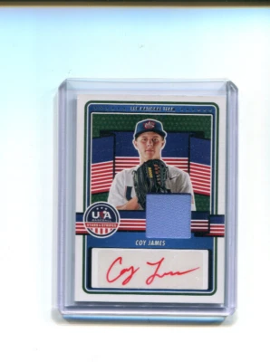2023 Stars and Stripes 15U Team Autographs Coy James Red Ink Auto Jersey - Image 1 of 2
