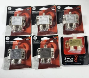 Lot Of 6 ~ GE Digital 2-Way Splitter 27533, 37623 Brand New - Picture 1 of 9