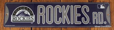Street Sign Colorado Rockies Rd. MLB Lic. Baseball full colorful picture Go Rock - Image 1 of 4