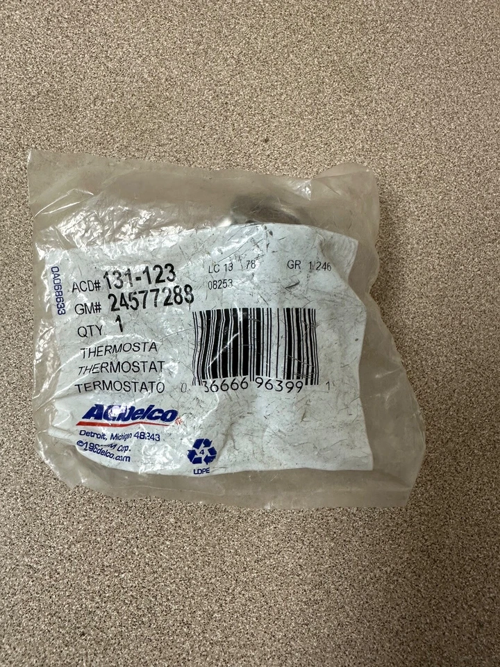 Termostato refrigerante motor ACDelco 131-123 Foto 1 de 2