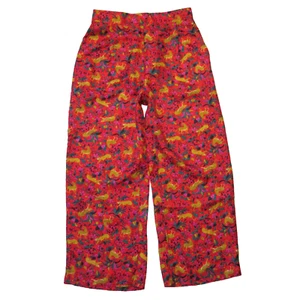 NWT J.Crew Collection Silk Twill Pull-on Pant in Cerise Jungle Cat Floral 0 - Picture 1 of 6