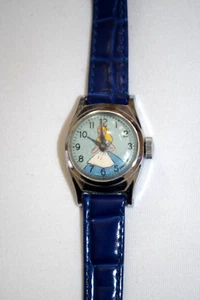 WDA Vintage Disney Cinderella US Time Mechanical Wind Up Watch Running New Band - Picture 1 of 14