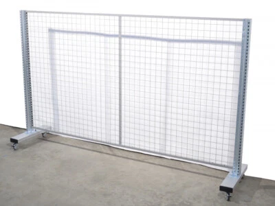 Trennwand verfahrbar 2225 x 515 x 1360 (BxTxH) Absperrgitter mobile Gitterzaun - Bild 1 von 4