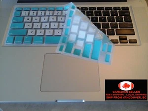 Ultra Thin Keyboard Protector Skin for Apple Macbook 13" 15" 17" Blue & White - Picture 1 of 4