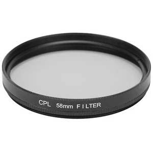 58mm CPL Filter Camera Polarizer Lens Filter For Fuji UK+ - Picture 1 of 12