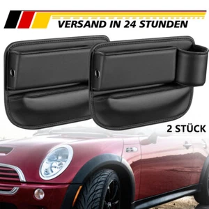 Autositz Spalt Organizer Konsole Side Storage Box mit Cup Halter Leder Zubehör - Bild 1 von 18