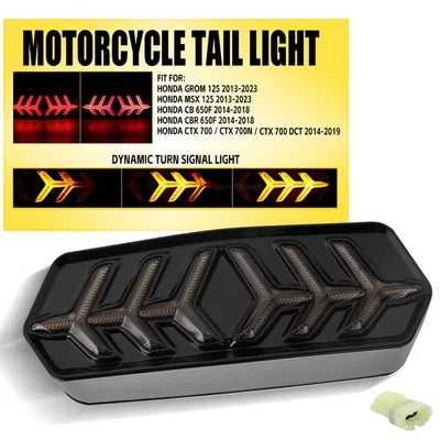 Luz trasera de giro de señal dinámica para motocicleta Honda 2014-2019 CTX 700/700N/700DCT Foto 1 de 4