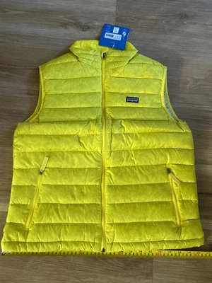 Chaleco Suéter Patagonia Amarillo Plumón Talla Niño XXL (16-18) Foto 1 de 4