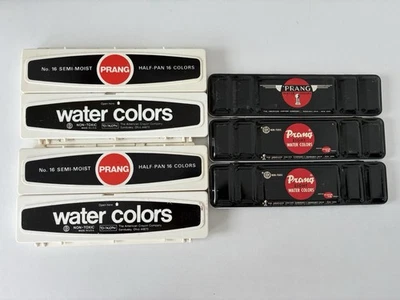 Лот из 5 винтажных акварельных красок Prang - Изображение 1 из 4