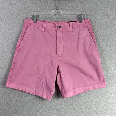Shorts masculino Vineyard Vines tamanho 31 rosa algodão chino Island curto - Imagem 1 de 4