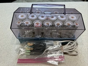 Vtg Clairol 20 Instant Hairsetter C20S Blue Hot Rollers Hair Curlers Tested - Bild 1 von 10