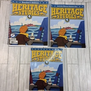 BJU Press Heritage Studies 4 Teacher Edition Student Text Activity Manual 3rd Ed - Picture 1 of 9