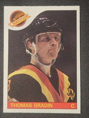 85-86 O-Pee-Chee Thomas Gradin 🚨🚨🚨 Vancouver Canucks  - Image 1 of 2