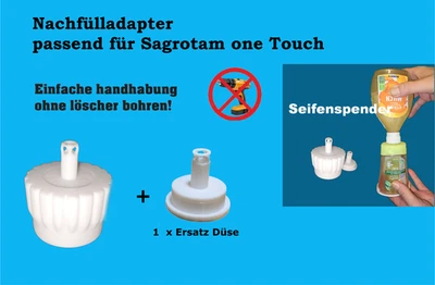 Nachfülladapter Nozzle Refill kompatibel mit Dettol/Sagrotan No Touch® - Bild 1 von 4