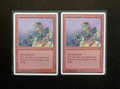 (2) Magic: The Gathering Goblins of the Flarg MTG 1995 Chronicles LP - Image 1 of 2
