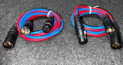 XLR "Y" CABLE 5PIN XLR TO 2X 3PIN XLR (CANARE CABLE (4FT) & NEUTRIK CONNECTORS) - Image 1 of 3