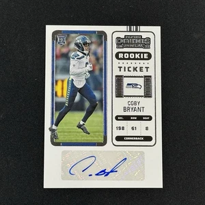 Coby Bryant 2022 Panini Contenders Rookie Ticket Auto #203 Seahawks RC NFL - Picture 1 of 2