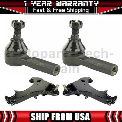 Brazo de control de extremo de barra de amarre delantero 4 Mevotech para Nissan Frontier 1998-2000 Foto 1 de 4