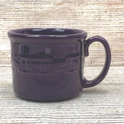 Sopa vitrificada roxa de cerâmica Longaberger * Caneca de café cofre para máquina de lavar louça para microondas - Imagem 1 de 4