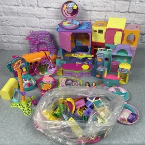 Polly Pocket riesiges Konvolut Spielset kompakt Puppen Zubehör Teile Teile Tiny World - Bild 1 von 16