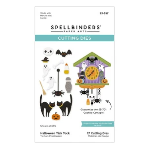 Spellbinders Fustelle Incise - Cuckoo Cottage Halloween Zecca Tock, S3-557 - Foto 1 di 6