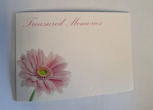 1x Florist Flower, Memorial Message card, Treasured Memories memories. Large - Picture 1 of 1