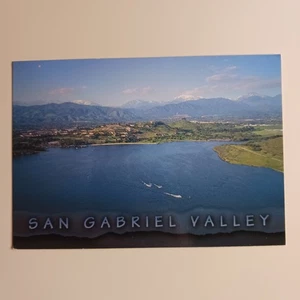 Postal del depósito de agua de Puddingston vista aérea del valle de San Gabriel California - Imagen 1 de 6