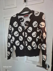 Jawbreaker Skull Cardigan Size L Alternative Emo - Picture 1 of 2