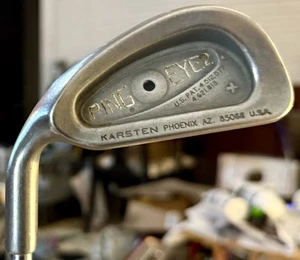 Ping Eye 2 Black Dot 4-Iron Karsten KT-M Steel Shaft Dylagrip LH Men Golf Club ✅ - Picture 1 of 9