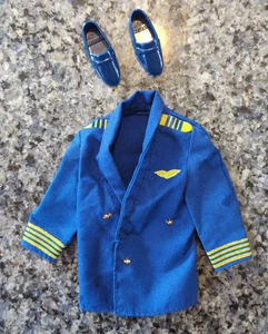 Barbie Flight Time Ken Mattel 1989 Jacket With Taiwan Shoes ~Vintage Clothing - Picture 1 of 12