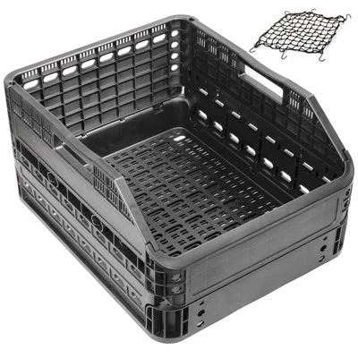 CyclingDeal Faltbarer Fahrradkorb hinten | Patentiertes Design, einfache Installation & großer... - Bild 1 von 4