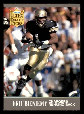 1991 Ultra Eric Bieniemy #280 Rookie San Diego Chargers - Image 1 of 2