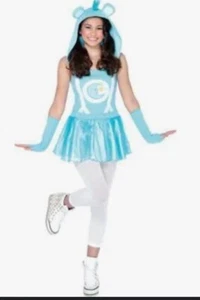Care Bears Bedtime Bear 2 Pc Halloween Costume Cosplay Junior Small - Picture 1 of 4