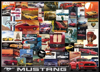 Eurographics Ford Mustang (Vintage Ads) 1000 Piece Jigsaw Puzzle - Image 1 of 3
