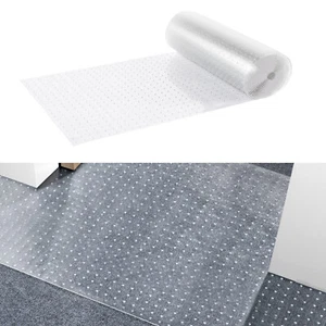 VEVOR 24 in x 25 ft Clear Vinyl Plastic Floor Carpet Protector Mat w/ Rug Grips - Picture 1 of 12