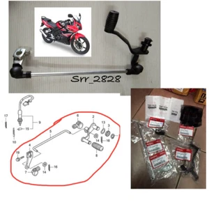 HONDA CBR125R CBR150R GEAR LEVER+RUBBER +CONNECTING BAR SET 2004 - 2010 GENUIE - Foto 1 di 3
