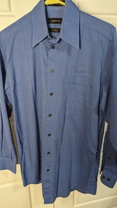 Men's MEDIUM, Claiborne Long Sleeved Shirt, Blue - Picture 1 of 2