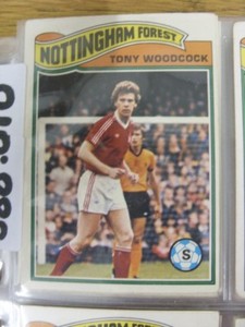 1978/1979 Nottingham Forest - Card No.106) Anthony (Tony) Woodcock  - Topps Chew
