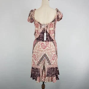 Le Salty Label Womens Size L 12-14 Pink Patterned Sun Dress Brand New Tags - Picture 1 of 24