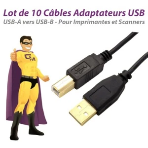 Set x10 Cavi USB 2.0 Usb-A USB - B 1.80m Scanner Stampante 453030300170R05 Nuovo - Zdjęcie 1 z 1