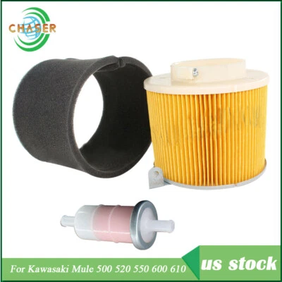 Kit de afinación de filtro de aire para Kawasaki Mule 500 520 550 600 610 2500 2520 2510 Foto 1 de 4
