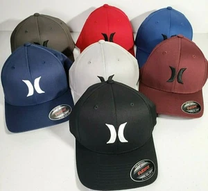 NEW - HURLEY ICON SOLID FlexFit Men's Hat (Multiple Variations)  - Picture 1 of 22