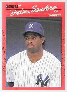 Deion Sanders New York Yankees #427 - Donruss casi nuevo-como nuevo 1990 - Imagen 1 de 2