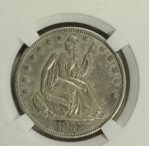 1857-S sitzende Freiheit Half Dollar: vz - Bild 1 von 2